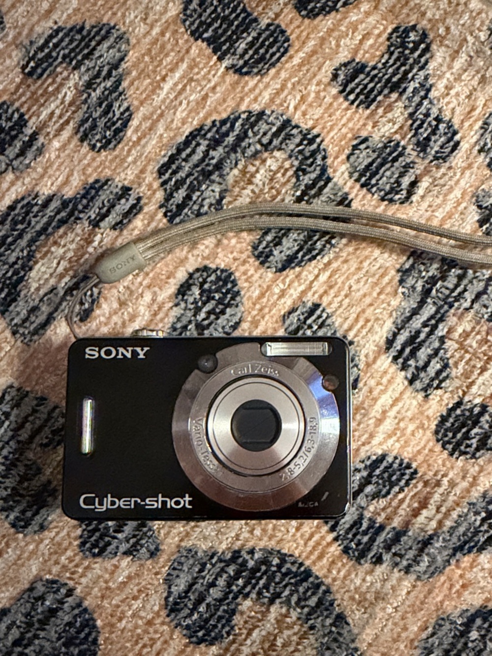 Sony Cyber-shot Compact Digital Camera - Black with Silver Lens